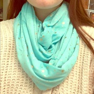 The Accessory Collective Gold Star Infinity Scarf
